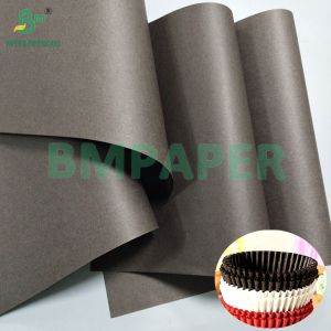 40g Greaseproof coffee color Cupcake Mould Paper For Muffin Holder