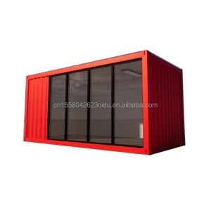 Cheap Hotel 20 Ft Foldable Container House Studio 2 Floor Prefab Folding Container Office made of Galvanized Steel Bending 180g for sale