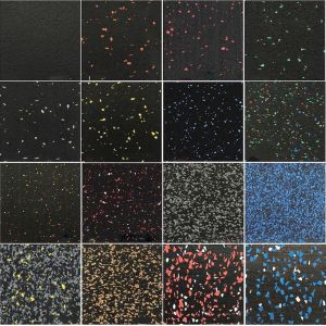 Customize Gym Floor Mat with 85% SBR Granules 15%EPDM Granules in Various