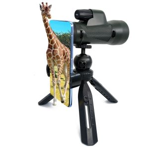 High End Optical Mobile Phone Telescope 10X50 Monocular IPX7 Waterproof HD ED