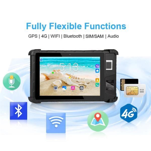 Quality HF Security HF-FP08  Fast Transfer RatesTouch Screen Rugged Waterproof Handheld Tablet PC With Fingerprint Reader wholesale