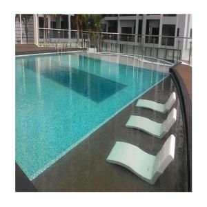 Custom Easy To Install Swimming Pool with Acrylic Window and Wood Plastic Board