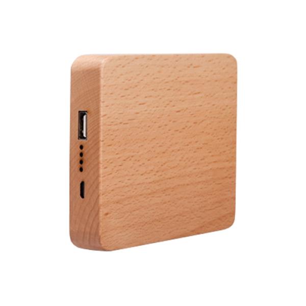 Quality 7800mAh Carved Wood Power Bank Customized Design Silk Screen Logo wholesale