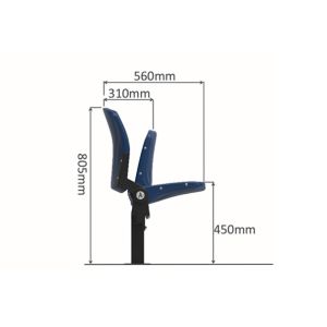 Spectator Plastic Tip Up Folding Stadium Seats For Sports Arena Venues