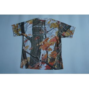 Round Neck Custom Printed T Shirts Full Sublimated Polyester With Camouflage