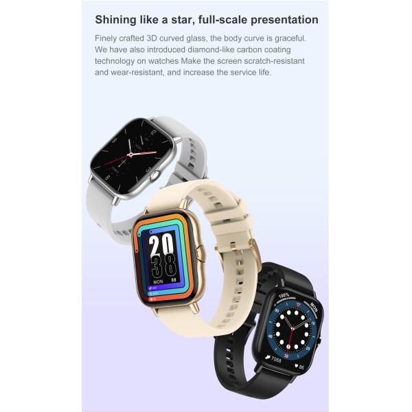 Dt94 Gts 2 Smart Watch Men Bluetooth Call 1.78 Screen Fitness Tracker Blood Pressure Ecg Sport Women Smartwatch