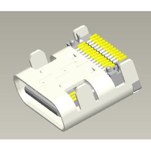 24 PIN Type C Connector Usb 3.1 Female Right Angle 90° Double SMT