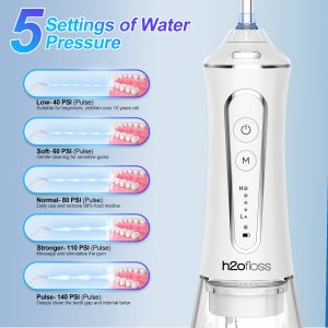 Multi Pik IPX7 Professional Portable Electric Dental Irrigator Oral 400ml Floss