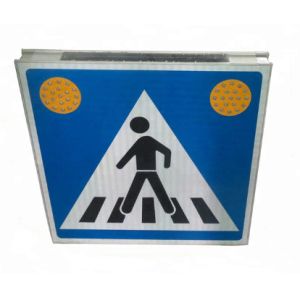 Cheap RoHS Approve 65mm Solar Pedestrian Crossing Sign For Pavement for sale