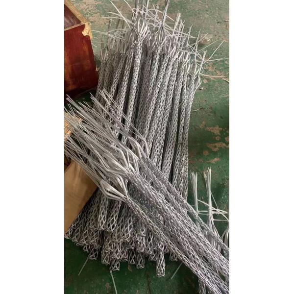 Galvanized Rotation Mesh Cable Pulling Grip 37-50mm With Breaking Load 35KN