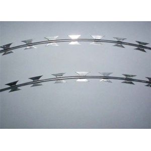1.4mm Hot Dipped Single Razor Barbed Wire Blade Fencing Bto-22