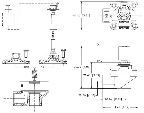 RCA25T FLY/AIRWOLF 1" K2501 Diaphragm Repair Kit Remotely Piloted Puulse Valve Dust Collector