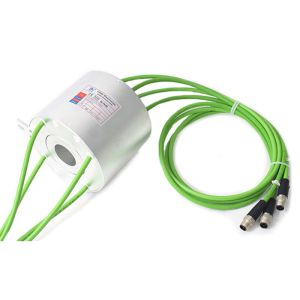 Cheap 38.1mm Inner Bore 100M Ethernet Slip Rings Hollow Shaft Rotary Collector for sale