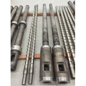 Single Screw And Barrel For Extruder Machine / Extruder Screw Barrel Diameter