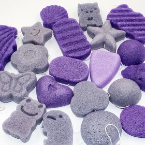 Cotton String Baby Bath Sponge Skincare Exfoliating Konjac Sponge For Blackheads