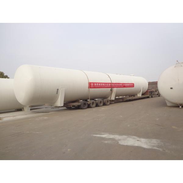 U Stamp Bulk Gas LPG Tank , Horizontal ASME LPG Tank 100mt 200cbm