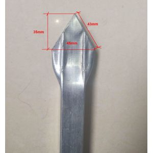 Boundary protection welded galvanized steel temporary picket fence tubular