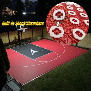 China 34x34cm*1.8cm anti-slip material Multi Sport pP Interlocking Tiles Outdoor Sports Floor basketballTiles on sale