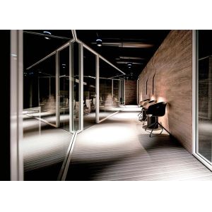 Sound Insulation 45-48db Durable Steel Keel Structure Glazed Partition Wall Easy