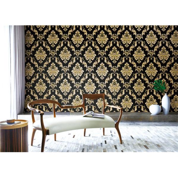 Quality Vintage Metallic Textured Wallpaper , Brown Metallic Wallpaper Modern Style Free Samples wholesale