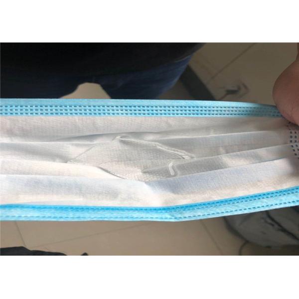 Great Elasticity Disposable 3 Ply Face Mask , Antiviral Face Masks Melt Blown