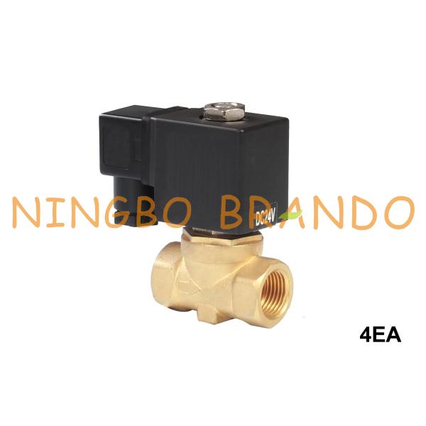 Quality 2/2 Way Diaphragm Pilot Operated Brass Solenoid Valve 1/4'' 3/8'' 1/2'' wholesale