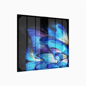 IP65 Indoor Outdoor Transparent LED Grille Screen Retail Store Exhibition Hall