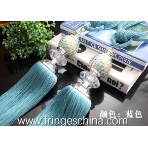 Delicate custom long tassel fringe trimming for curtain attractive tieback