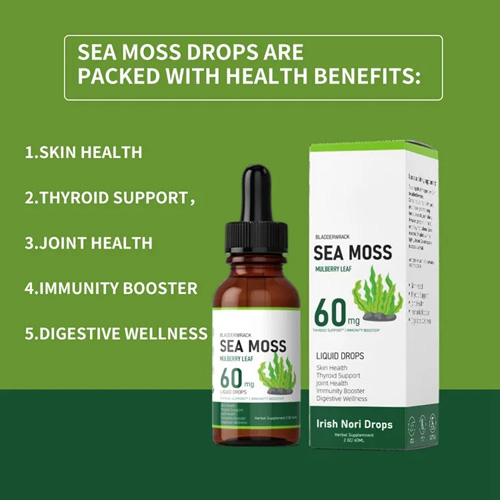 OEM brand private label Herbal extract Sea moss liquid drops Supplement Immune Support