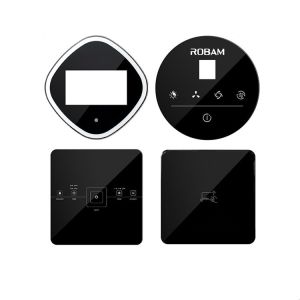 Glass Custom Silicone Rubber Circular Control Cover Plate