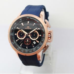 Cheap 316L Multifunction Wrist Watch Quartz Analog Dual Time Watches for sale
