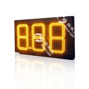 8000cd/m2 High Brightness Other Pixel Pitch IP65 LED Gas Sign 8.88 for Outdoor