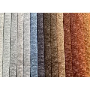 Knitted Linen Sofa Fabric Flame Retardant Faux Linen Fabric Polyester