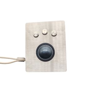 2" (50.mm) panel mount industrial trackball with 3 sealed switches for medical