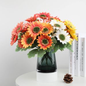 20x27cm Artificial Sunflower Bouquet Made of Durable Plastic for Long-Lasting Beauty