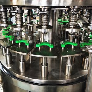 Canned coconute milk juice filling seaming machine with cold glue labeling