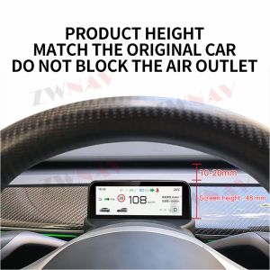 Virtual Instrument Dashboard Panel Cluster Tesla Model 3 Model Y