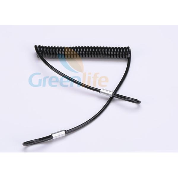 Flexible Anti-dropping Safety Tool Coil Lanyard Leash Custom Long Tail On Both