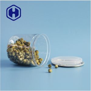 Supermarket Packaging Airtight Leak Proof PET Plastic Cookie Canisters With Easy