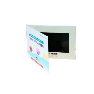 Customized Style 10 inch LCD Video Brochure Card with 1024*600 Resolution and