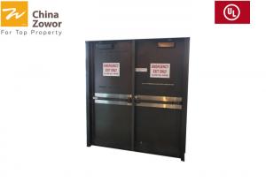 China BS Standard Right Handed Single Swing 1 Hour Fire Rated Metal Door With Glass Insert on sale