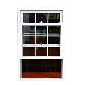 1.5mm PVC Hung Windows Crescent Lock Office Pvc Double Hung Windows