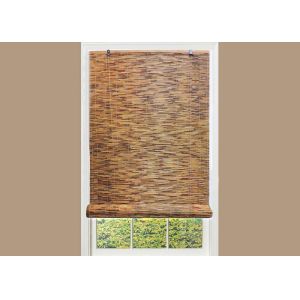 Thermal Insulation Manual Natural Reed Blinds Custom Window Bamboo Mat Blinds