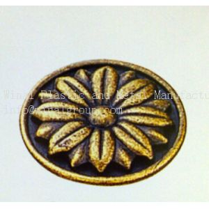 China Size Dia38xH20 antique bronzed flower drawer pull knob,Zinc alloy,plating & color can OEM. on sale