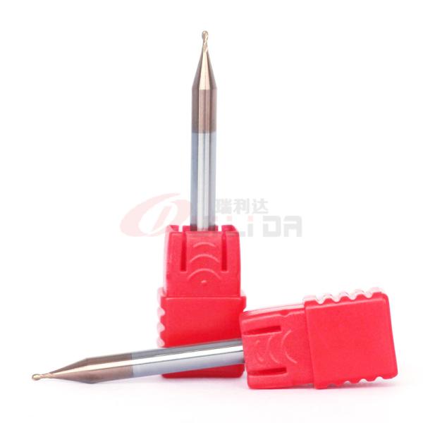 Quality Cnc Ball Nose End Mill For Titanium 3/16" 1/8" 1/4" 1/2 2 Flute Carbide End Mill Hrc 55 wholesale