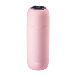 Thickened Nontoxic Smart Thermos Bottle , Heatproof Temperature Display Thermos