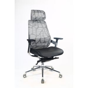 China 300lbs R350 Alu Mesh Conference Chair Pressure Ease PA66 Backrest on sale