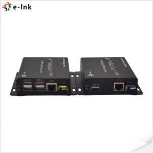 4-Port USB 2.0 Fiber Optic Extender With SFP Moudules