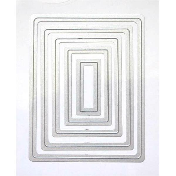 DIY rectangle scrapbook Geometric square die cutter Rectangular embossed