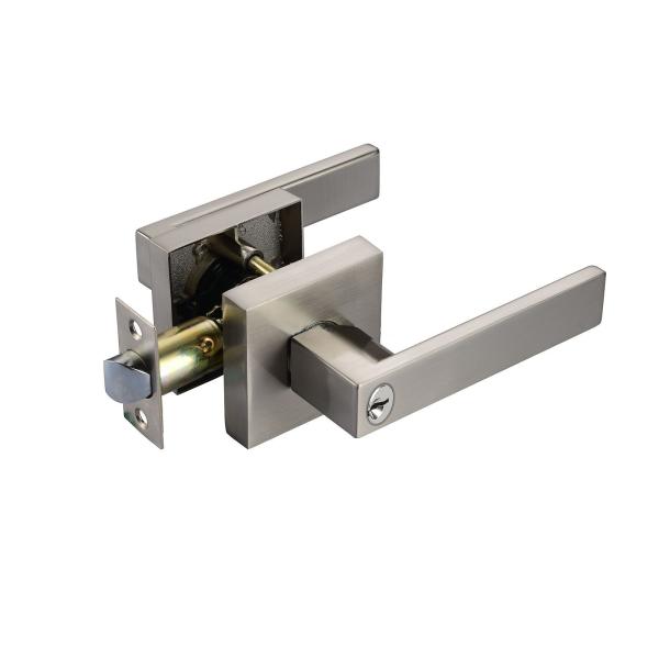Quality DM Dummy Function Tubular Lever Lock with Yale Keyway and Changeable Square Corner 1"x2-1/4" 25x57mm Faceplate wholesale